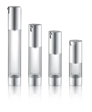 Svart luftfri pumpeflaske